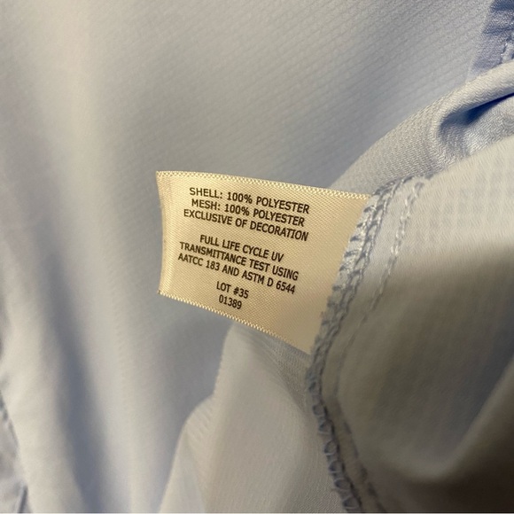 Coolibar Men's Sky Blue Casual Button Down Shirt UPF 50+ Sun protection - Picture 6 of 10